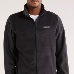 Columbia Fleece Jacket M Signature Badge Embroidered Men’s